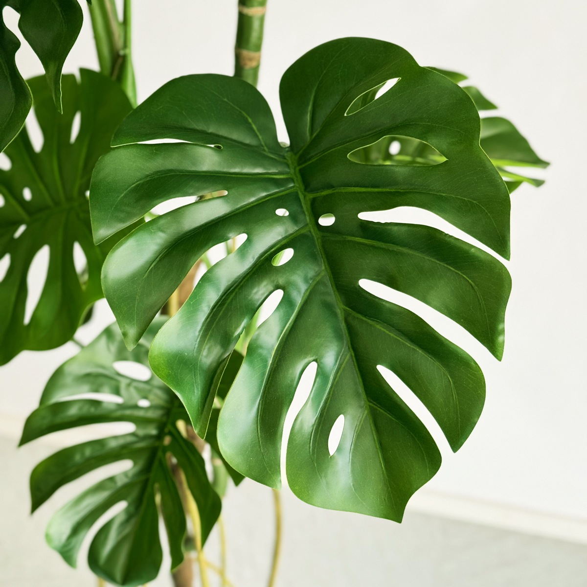 特大モンステラ Amazon｜HGJH 人工観葉植物 大型 A型*鉢付き モンステラ 大きい