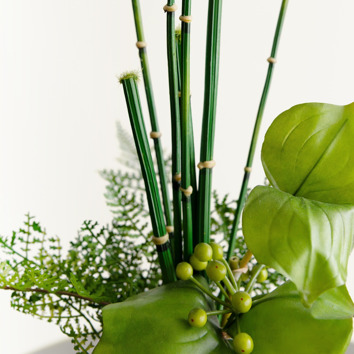 トクサ 寄せ植え ミニ盆栽（黒皿付き）｜フェイクグリーンならデコレラ