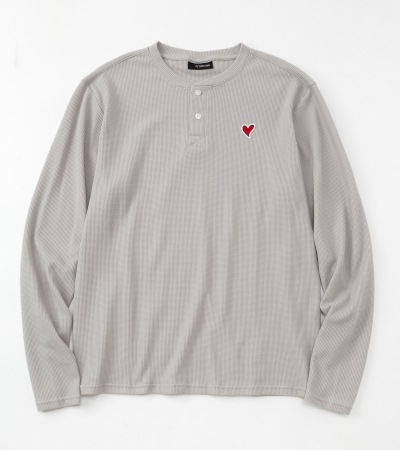 【SWEET YEARS】 ヘンリーネック ワッフルTシャツ ロングスリーブ ビッグシルエット /15812SY