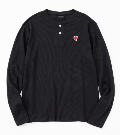 【SWEET YEARS】 ヘンリーネック ワッフルTシャツ ロングスリーブ ビッグシルエット /15812SY