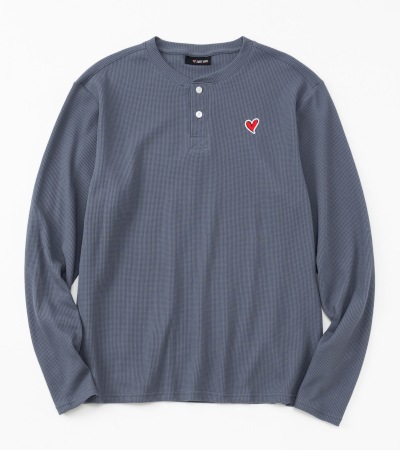 【SWEET YEARS】 ヘンリーネック ワッフルTシャツ ロングスリーブ ビッグシルエット /15812SY