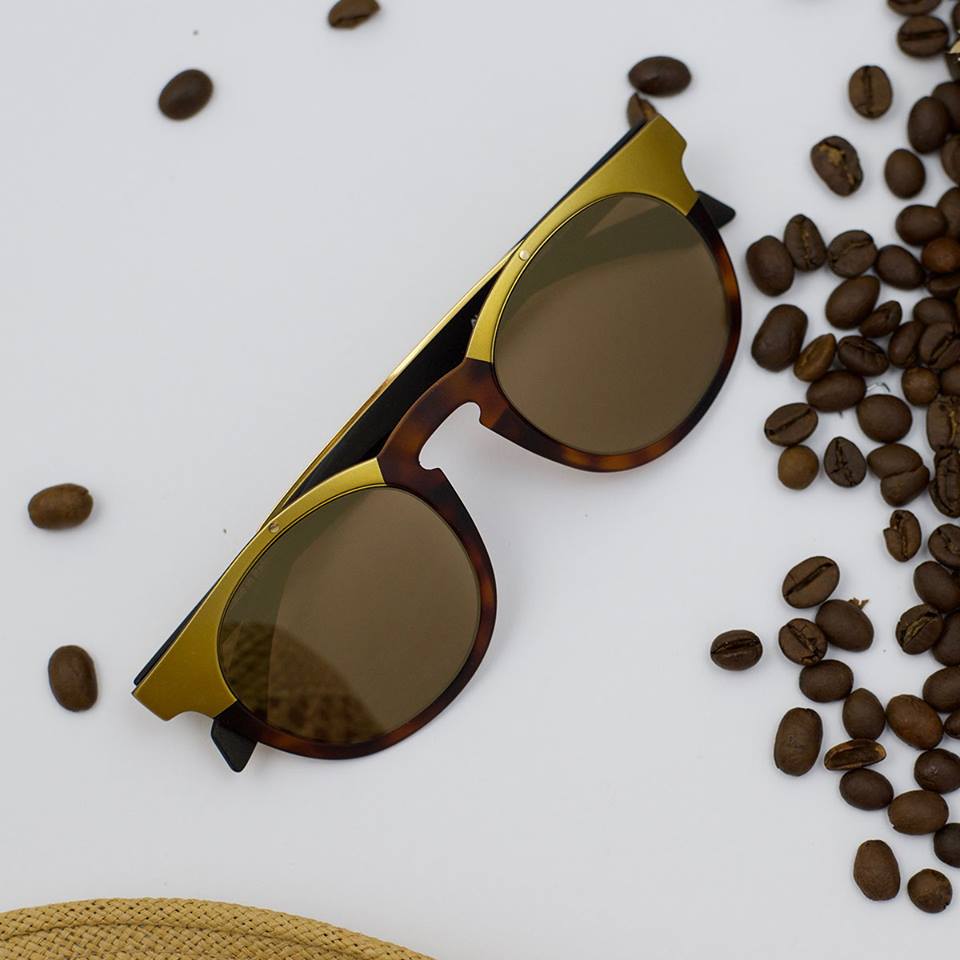 【ALSTECA】 Bronze-Havana×Gold Mirror/VENETIAN C07