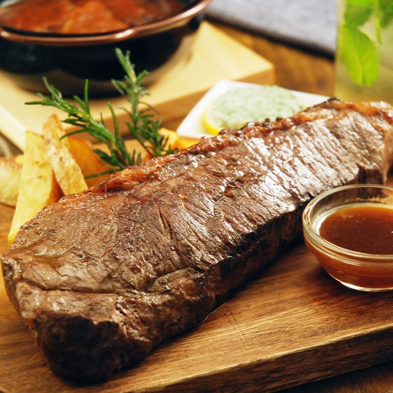 【送料込】＜デリシャエール＞氷温熟成ポンドグリルドステーキ450g