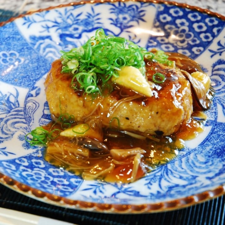 【送料込】＜和料理みのり＞和風きのこ餡煮込みハンバーグ180g 4袋