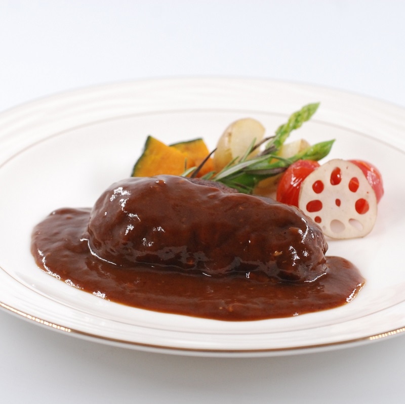 【送料込】＜ブラッセリ―トモ＞黒毛和牛煮込みハンバーグマルサラ風味190g ４袋