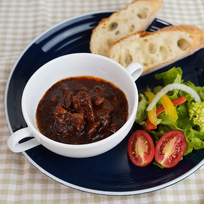 【送料込】＜デリシャエール＞黒毛和牛すじシチュー130g 6袋