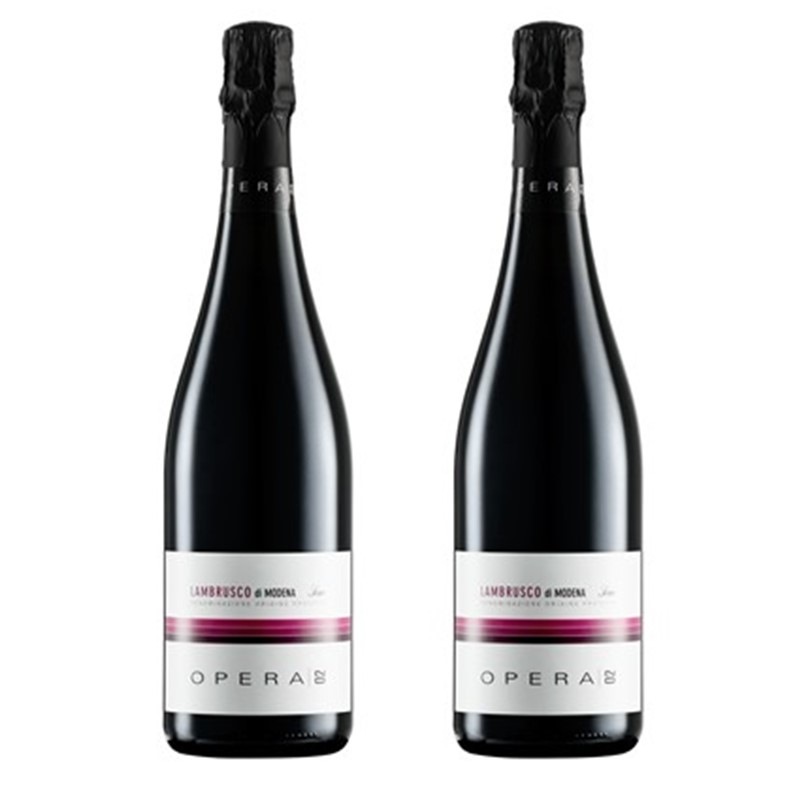 【送料込】＜OPERA02＞ランブルスコ赤BIO（ドライ）　2本入