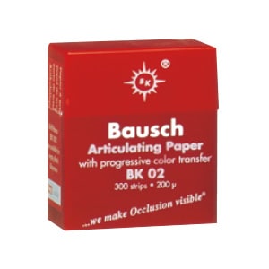 感圧式咬合紙200ミクロン 赤 (300枚)[Bausch(バウシュ)]