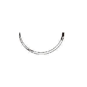 エルプ縫合針 21mm 1/2 強弯 外強角2バネ (10本)[ELP]