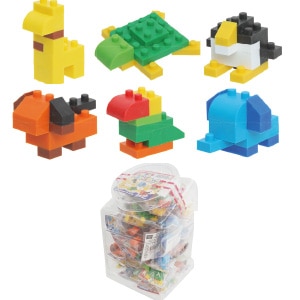 おもしろブロック消しゴム どうぶつ[イワコー]