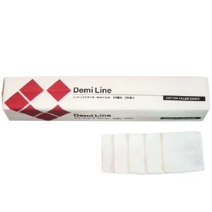 【ｻﾝﾌﾟﾙ】Demi コットン入ガーゼ 5×5 8枚重