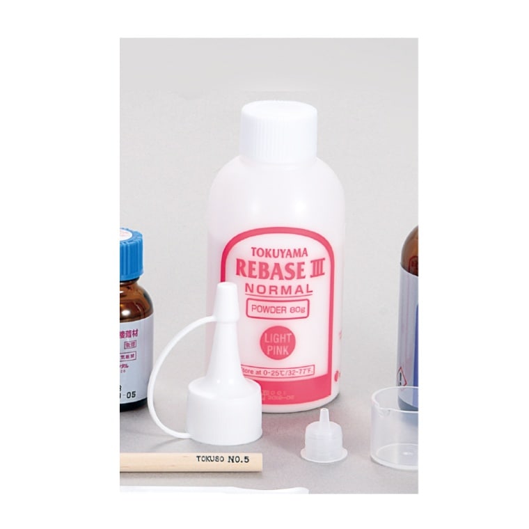 トクヤマリベースⅢ 単品 粉 ノーマル ライトピンク (80g)[トクヤマデンタル]