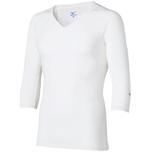 ミズノ クイックドライ インナー MZ-0135 男性用 ホワイト Sサイズ[チトセ]