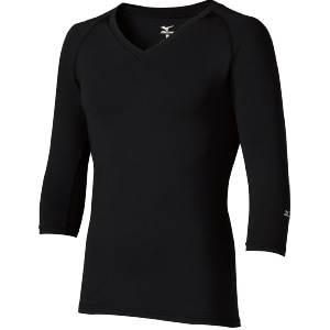 ミズノ クイックドライ インナー MZ-0135 男性用 ブラック Mサイズ[チトセ]