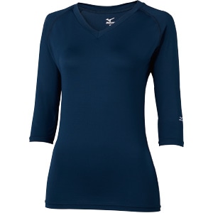 ミズノ クイックドライ インナー MZ-0134 女性用 ネイビー Lサイズ[チトセ]