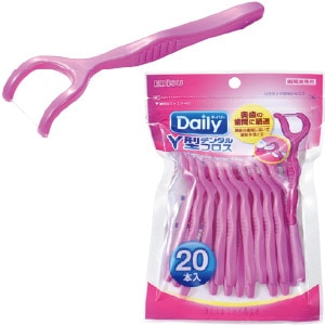 Y型デンタルフロス (20本×25パック)[EBiSU]