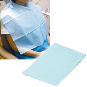 【ｾｰﾙ】タケトラエコノミーエプロン M ブルー (400枚)[竹虎]