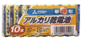 アルカリ乾電池 単4 LR03N-10S[三菱電機]