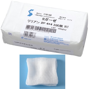 【ｻﾝﾌﾟﾙ】4×4cm カットガーゼ(オールガーゼ)[スズラン]