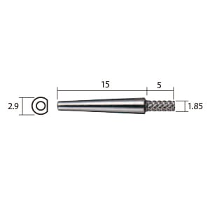 【ｻﾝﾌﾟﾙ】Newダウエルピン ショート シルバー