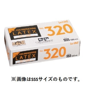 【ｾｰﾙ】№320 W塩素処理ラテックスグローブ  S (100枚)[リーブル]