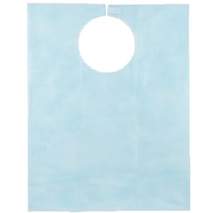 ディスポーザブルエプロン ワンタッチ ブルー (100枚)