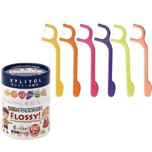 【ｾｰﾙ】こどもデンタルフロス FLOSSY! (60本)[フロッシー]