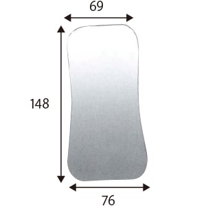 オーラルフォトステンレスミラー片面 咬合面 F-4D