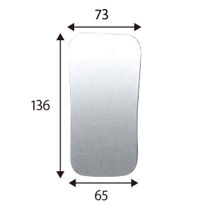 オーラルフォトステンレスミラー片面 咬合面 F-5D
