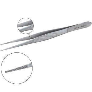 外科用ピンセット ピン付