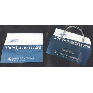NiTiアーチワイヤー ステンレスワイヤーコーティング レクタンギュラー 0.17×.025 上顎用