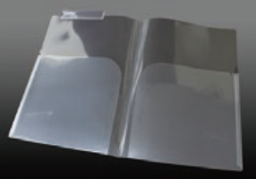 【ｻﾝﾌﾟﾙ】カルテホルダーＷポケットヨコ型インデックス付