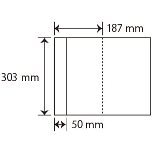 【ｻﾝﾌﾟﾙ】カルテカバー クリア タテ型 B5変形