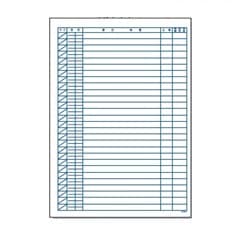 【ｻﾝﾌﾟﾙ】歯科用カルテ用紙 変形B5 2号紙 青