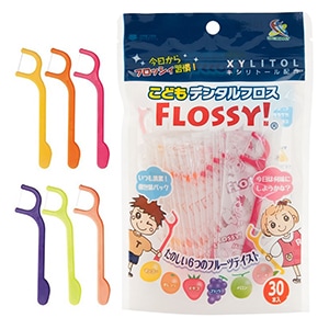 こどもデンタルフロス FLOSSY! (30本)[フロッシー]