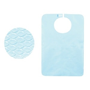 【ｾｰﾙ】ワンタッチエプロン エンボス加工 ブルー (100枚)