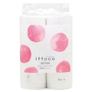 イットコスリムトイレットペーパー 芯なし 180m