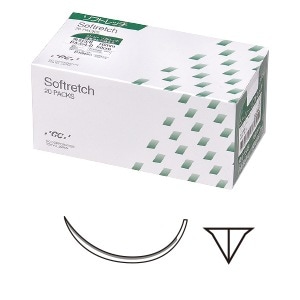 ジーシー ソフトレッチ 角針1/2強弯 PA糸5-0 16mm(20本)[ジーシー]