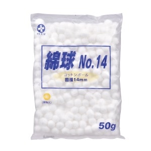 綿球 No.14 (50g)[白十字]