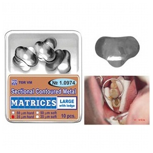 メタルマトリックス セクショナルカーブ 0.035mm フラップ付L (10個)[TOR VM]