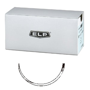 エルプ糸付縫合針(ナイロン) 21mm 1/2強弯 4-0 (10本)[ELP]
