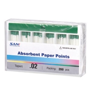 SANI ペーパーポイント 0.02テーパー #60 (200本)
