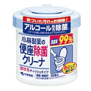 便座除菌クリーナ 家庭・業務用 ボトル (50枚)[小林製薬]