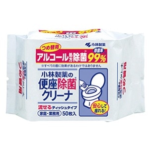 便座除菌クリーナ 家庭・業務用 詰替用 (50枚)[小林製薬]