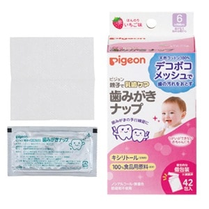 歯みがきナップ ほんのりいちご味 (42包)[Pigeon]