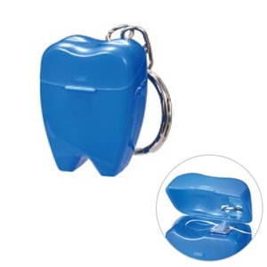 歯型フロスキーホルダー ブルー (50個)