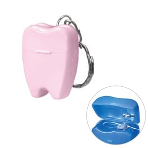 歯型フロスキーホルダー ピンク (50個)