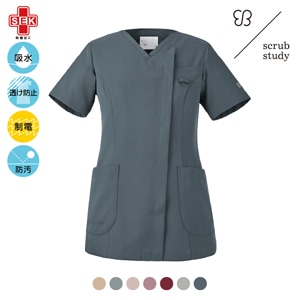 uka scrub study スクラブ UM500 インディゴブルー M[住商モンブラン]