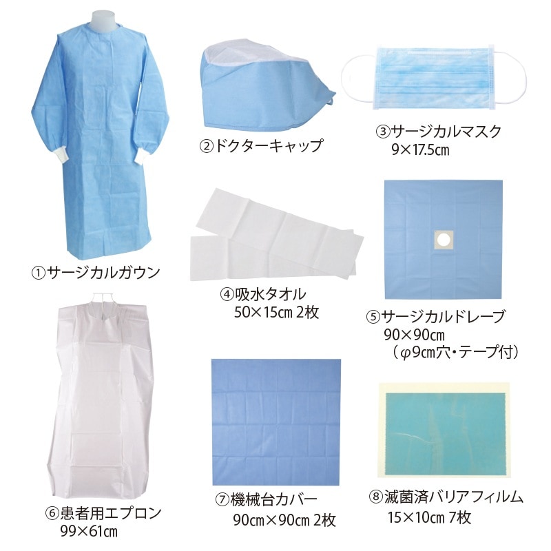 口腔外科手術パックフルセット L[共和医理科]
