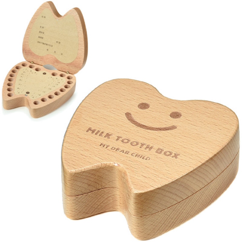 【訳あり】(焼き印が薄い)スマイル乳歯ケース